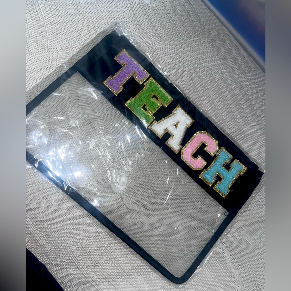 Clear teacher pouch